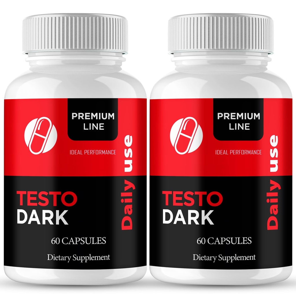 TestoDark Capsules, TestoDark Advanced Supplement Pills - Maximum Strength, All Natural Formula for Daily Overall Health Management Support, Premium Testo Dark Wellness Support Reviews (2 Pack)