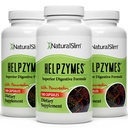 NaturalSlim Helpzymes Digestive Enzymes for Women & Men, Essential Enzymes for Digestion, Gut Health & Gas Bloating Relief with Bromelain, Ox Bile, Pancreatin & Betaine HCL, 100 Capsules – 3 Pack