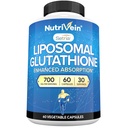 Nutrivein Premium Liposomale Glutathion Supplement 700 mg - 60 Caps - Pure gereduceerde Glutathion Setria - Master Antioxidant - Celbescherming, Reiniging, Lever, Hersenen, Vitaliteit en Verdediging