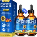Liposomal Lymphatic Drainage Drops 2000mg - 17-in-1 Lymphatic Support & Liver Cleanse Detox with Milk Thistle, Dandelion, Elderberry, Echinacea & Full Vitamin Complex - Lymph System Support, 2 fl oz
