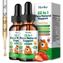 22 in 1 Parasite Cleanse for Humans & Kids, Zeolite Detox with Wormwood Black Walnut Clove, Chlorella, Oregano, Probiotics & Prebiotic, Cleanse & Detox for Children - Strawberry Flavor, 4 Fl Oz