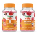 Lifeable B Complex Kids + Biotin Kids, Gummies Bundle - Grote Proeverij, Vitamine Supplement, Glutenvrij, GGO-vrij, Kauwgom