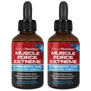 Muscle Force Extreme 2 Bottle Pack 345mg Gepatenteerde formule Onze sterkste sterkte en uithoudingsvermogen Spray, verbetert spierkracht en herstel tijd 2oz flessen