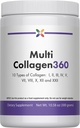 Stop Aging Now - Multi Collagen Peptides Powder - Types i, ii, iii, v, x Unflavored - 10.58oz