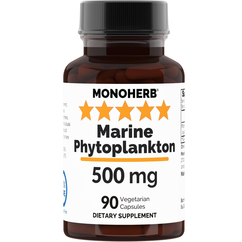MONOHERB Marine Phytoplankton 500 mg - 90 Vegetarische Capsules