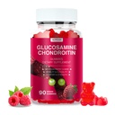 Glucosamine Chondroitin Gummies - 3000MG Extra sterkte Joint Support Supplement met MSM & Vlierbes, Flexibiliteit, Antioxidant Immune Support Gummy voor volwassenen, mannen & vrouwen - 90 Raspberry Gummies