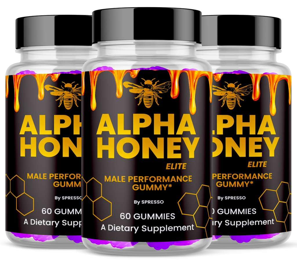 (3 Pack) Alpha Honey Gummies, Official Alpha Honey Supplement Gummys with Premium Ingredients, Advanced Formula Support Overall Health & Wellness Reviews (180 Gummies)