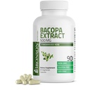 Bronson Bacopa Monnieri Extract 500 mg - Bevordert geestelijke helderheid en hersenfunctie - Niet GGO, 90 Vegetarische Capsules