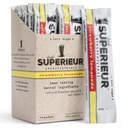 Superieur Electrolyte Powder Packets- Vegan Electrolyte Hydration Powder w/Sea Minerals- Keto Friendly, Non-GMO, Zero Sugar Electrolyte Supplement-Gezonde Sport Drink-Strawberry Lemonade (14 Packets)