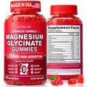 Magnesium Glycinate Gummies 1200mg, Sugar Free Magnesium Gummies for Adults, Chewable Potassium Supplements for Body Support, Zzz and Relaxation, 120 Count