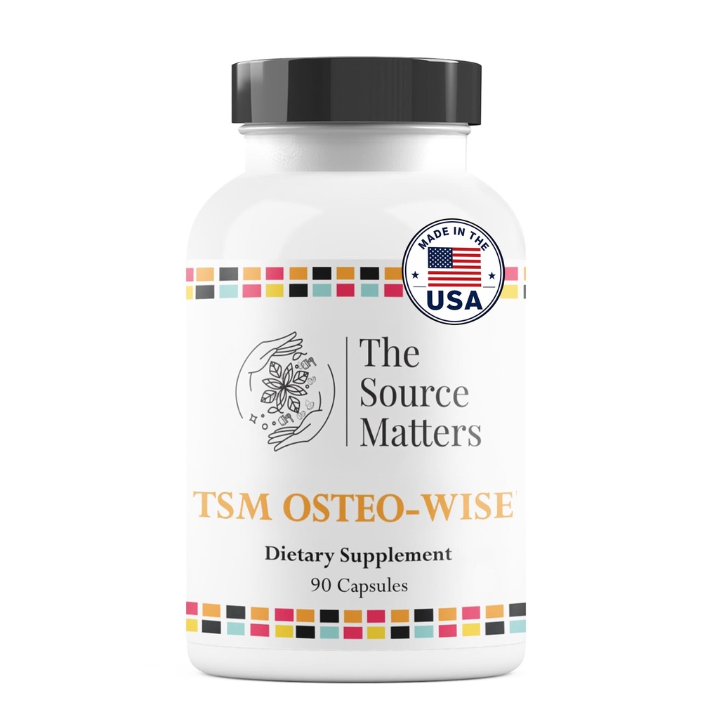 Osteo-Wise - Bone Health Formula Comprehensive Bone Support with Calcium, Magnesium, Vitamin D3 & K2 for Optimal Strength and Absorption (90 Capsules)