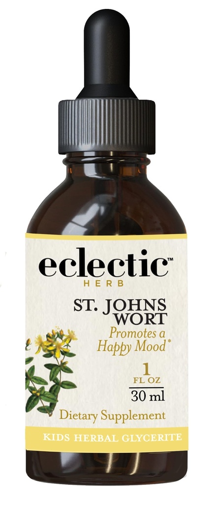 ECLECTIC INSTITUTE Kids Herbs - St. John's Wort, Black Cherry Flavor 