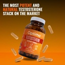 Optimo Turbo Boost Stacker - Maximaliseer uw testosteron met Overdrive Testosteron Ondersteuning en DHEA +Bioperine