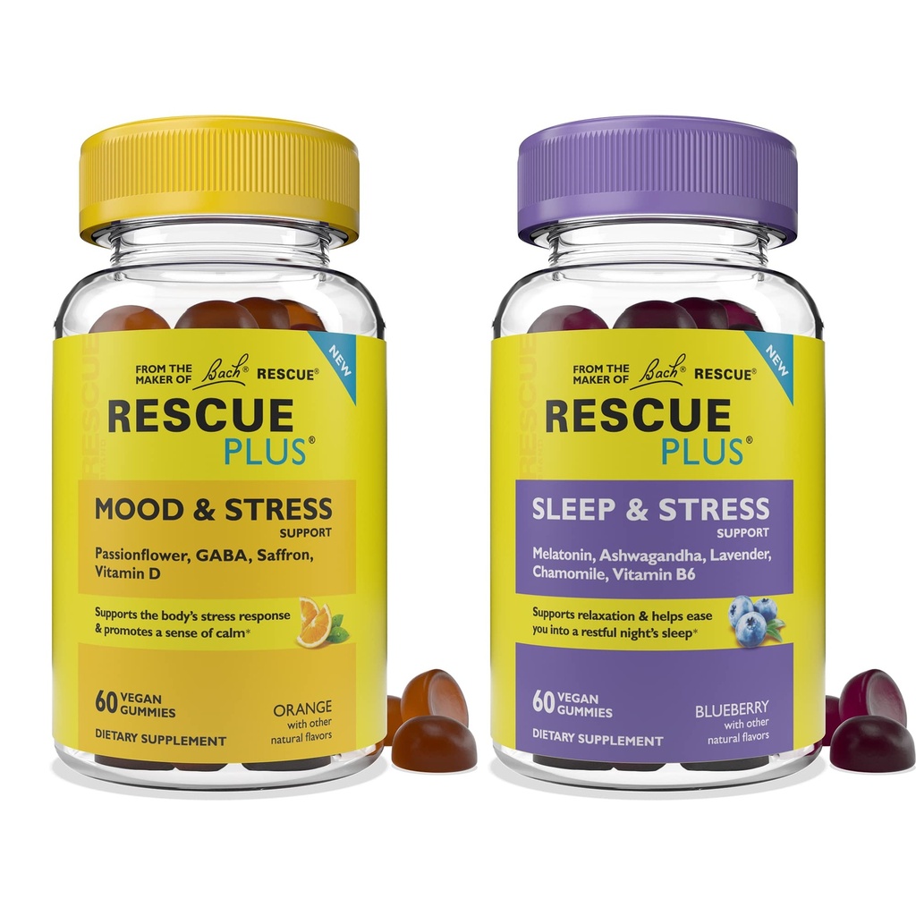 Bach RESCUE Plus Gummy Day & Night Bundle 2 x 60 Tellen