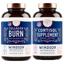 WINDSOR BOTANICS Cortisol Blocker en Multi Collagen Burn - Beauty and Mood Support Bundle