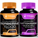 Nattokinase Supplement Capsules - 5000 FU - Enzymen van Pure Japanse Natto Extract, Hart en Immuun Ondersteuning