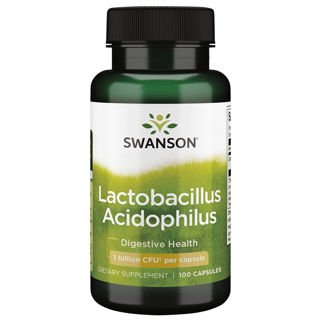Swanson Lactobacillus Acidophilus 2 Miljard Cfu 100 capsules