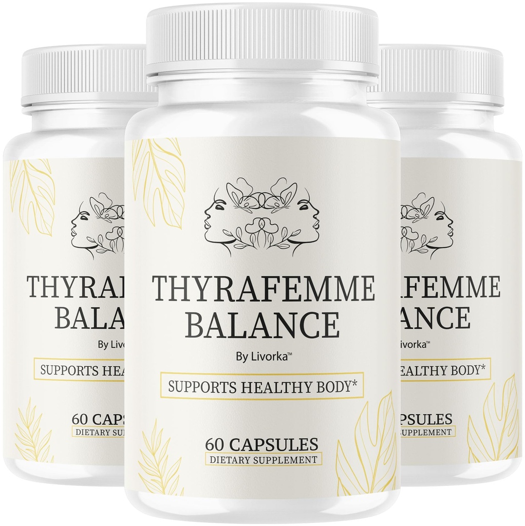 (3 Pack) ThyraFemme Balance - Official Thyrafemme Balance Supplement Capsules New Advanced Formula, ThyraFemmeBalance Daily Natural Support Premium Female Health & Wellness, 180 Capsules for 3 Months