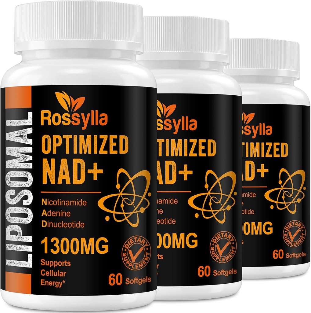 1300 MG Liposomal NAD+ Supplement  Effetief Boosten NAD+ Supplement voor Veroudering Defese, Cellular Energy, Levensduur 180 Tellen