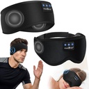 MUSICOZY 2 Pack Sleep Mask Headphones Bluetooth Headband, Sleeping Headband Headphones for Side Sleepers, 3D Sleep Mask with Headphone for Running, Workout, Travel(Classic Black)