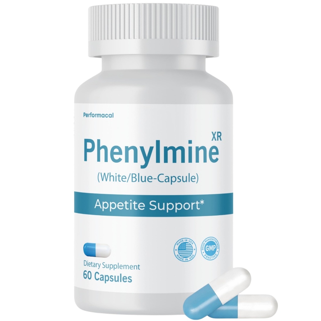 Phenylmine XR Weight Management - Energy, Appetite & Metabolic Support Formula for Men & Women - 60 Capsules (3)