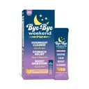 PM - Overnight Recovery Drink, Stomach Relief, Digestion Boost, Full-Body Cleanse - with Ginger, Peppermint, Enzymes, & Chlorella - Ginger Peach Drink Packets