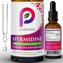 Spermidine Liquid Drops — 99.5% Pure | Double-Potency 40 mg | Cellular Renewal & Healthy Aging Support | Organic Peppermint Flavor | Pure Bioavailable Polyamine Supplement — 2 fl oz