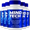 Mind Tech Capsules, Official Mind Tech Brain & Memory Supplement Pills, Advanced Nootropic Pills Brain Health Support, All Natural MindTech Cognitive Health & Function Reviews (5 Pack)