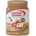 Premier Proteïnepoeder, Café Latte, 30g Proteïne, 1g Suiker, 100% Wei Proteïne, Keto Vriendelijk, Glutenvrij, Geen Soja, 95mg Cafeïne voor Energie, 23,9 oz (17 Serven)