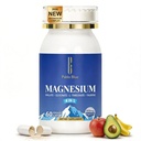 Pablo Blue 4-in-1 Magnesium Glycinate Complex for Women & Men, Chelated Magnesium Threonate, Taurate, Malate & Vitamin B6, Sleep Aid, Brain Function, Muscle Relaxation & Calm Support, Gluten Free