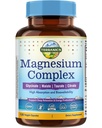 Terranics Magnesium Complex 500mg, Glycinate, Malate, Taurate, Citrate, Chelated Purified Easily Absorbed Magnesium Supplement for Sleep, Heart, Energy, Digestion Support, 120 Capsules