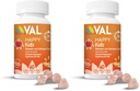 VAL Magnesium for Kids | High-Absorption Magnesium for Calm, Relaxation & Focus | Mg Glycinate, Citrate & Taurate | with Vitamin B6, D & C | Sugar-Free, Non-GMO | 60 Chewable Tablets (Pack of 2)