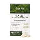 BRAINMD Dr Amen SAMe Mood & Movement 400 - 30 Tablets - Promotes Emotional Balance, Liver Health, Joint Comfort & Mobility - Gluten Free - 30 Servings
