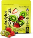Electrolytes Powder Plus (50 Servings), 0 Calorie Keto, 0 Sugar, No Maltodextrin,1000mg Potassium,120mg Calcium,120mg Magnesium, Hydration Powder (50 Servings, Strawberry Kiwi)
