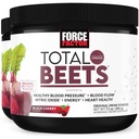 Force Factor Total Beets Superfood Beet Root Powder 2-Pack, Nitrates to Support Circulation, Blood Flow, Nitric Oxide, Energy, Endurance, Stamina, Cardiovascular Heart Health Supplement, 60 Servings