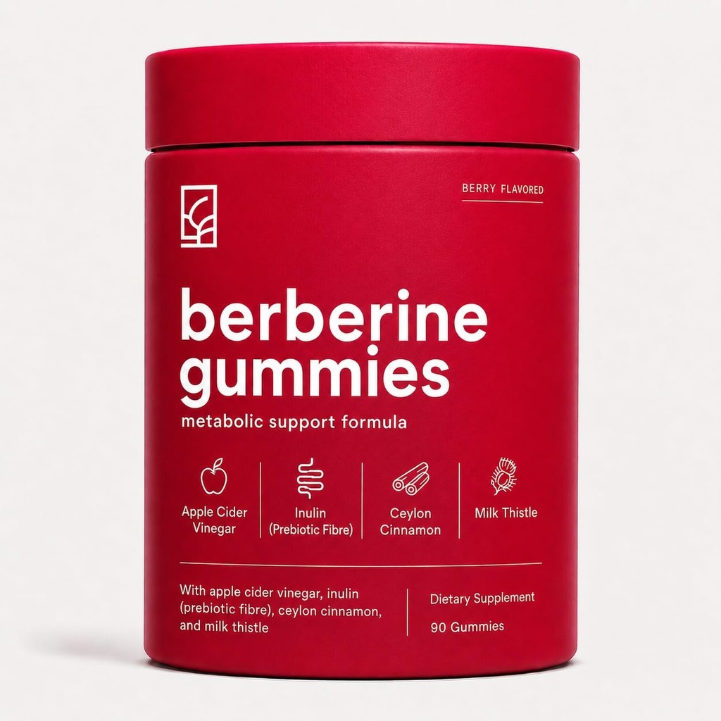 Rotation Berberine Gummies, 90 Gummies Berberine HCL 500mg Gummies with Ceylon Cinnamon, Milk Thistle, Apple Cider Vinegar & Inulin Fiber, Reduces Bloating, Cravings
