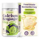 Calcium Bentonite Clay Detox Capsules | Colon Cleanse & Gut Health Supplements | Food Grade Clay 1600mg Binds Mold, Heavy Metals | Daily Gentle Detox for Women & Men, Clean Label - 90 Capsules