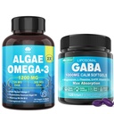 GABA Supplement +Veganistische Omega-3 Algenolie