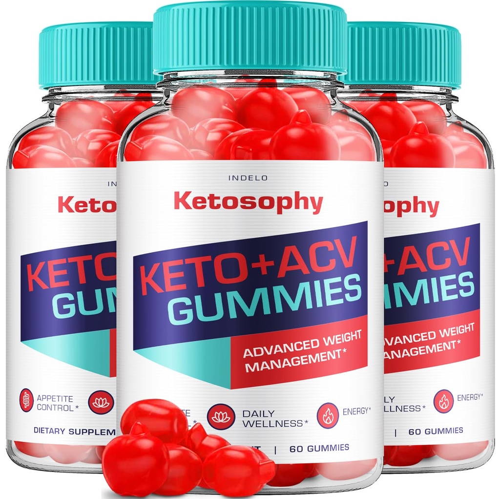(3 Pack) KetoSophy Keto ACV Gummies - Advanced Weight Loss KetoSophy Keto Plus Gummies Weight Management Apple Cider Vinegar KetoSophy ACV Gummies Dietary Supplement Reviews Men Women (180 Gummies)