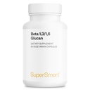 Supersmart - Beta Glucan Supplement 250mg per Day (High Strength) - Beta 1.3/1.6 Glucans - Saccharomyces Cerevisiae Extract | Non-GMO & Gluten Free - 60 Vegetarian Capsules