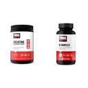 Force Factor Creatine Powder 60 porties en vitamine B complex 60 capsules bundel voor spier Gain, sterkte, energie, en snellere herstel