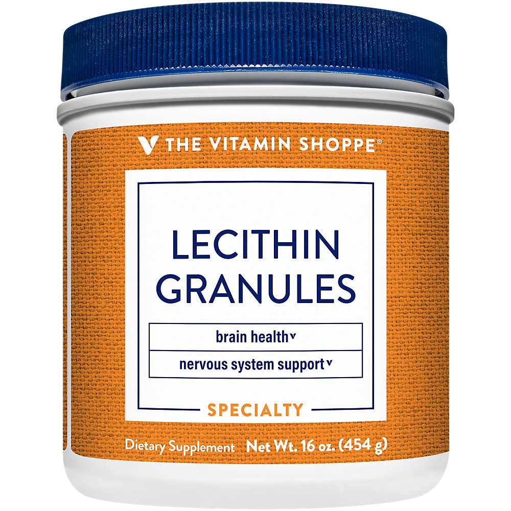 De vitamine Shoppe Lecithin Granulaat - Natuurlijke combinatie van essentiële vetzuren ter ondersteuning van hersenen en zenuwfunctie, 100% soja gebaseerd, eenmaal daags (16 ounces poeder)