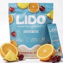 LIDO Tropical Punch Electrolyte Powder Packets — Zero Sugar Hydration Drink Mix Packets with Trace Minerals & Sea Salt — Keto, Paleo & Fasting Friendly — Fruit Punch Drink Mix for Recovery, 28 Sticks