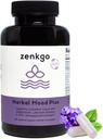 Zenkgo Ashwagandha, 5-HTP, Lavendel, Mucuna, L-tryptofaan - Mood Support Supplement, Plant-Based, Herbal Mood Plus helpt met Calm Mind & Stress Relief, Emotion Blalance, Positiviteit (60Ct/30Day)