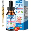 22-in-1 Parasite Cleanse for Humans & Kids, Herbal Gut Wellness Liquid Drops with Black Walnut, Wormwood, Clove, Zeolite, Chlorella, 10B Probiotics, Digestive Enzymes, Gut Balance Support, 2 Fl Oz