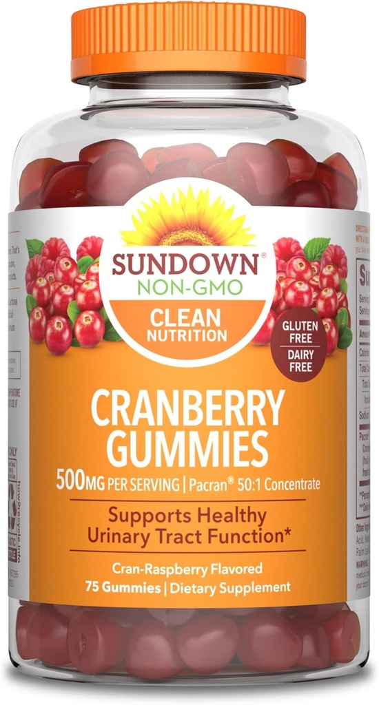 Zonsondergang Cranberry Gummies, 75 Tellen