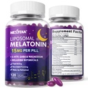 Liposomal Melatonin 30mg 15mg Extended Release Pills with Magnesium Bisglycinate, GABA, 5-HTP, Ashwagandha & L-Theanine - Sleep Aids Supplement for Adults, Melatonin Time Release Softgels - 240ct