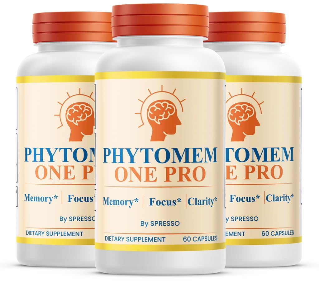 (3 Pack) Phytomem One Capsules - Official Phytomem Supplement Pills with Premium Ingredients, Advanced Formula Support for Overall Health & Wellness Reviews (180 Capsules)