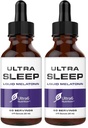 Ultra6 Nutrition Melatonin Drops with Valerian Root - Liquid Melatonin Sleeping Supplement with 5 HTP & Passion Flower - A Liquid Sleep Aid Strength Blend for Adults (Pack of 2)
