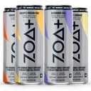 ZOA+ Pre-Workout Energy Drink, Variety Bundle - NSF gecertificeerd voor Sport met Zero Sugar, Nitric Oxid Support, B & D Vitaminen, Aminozuren en Elektrolyten - 48 pack